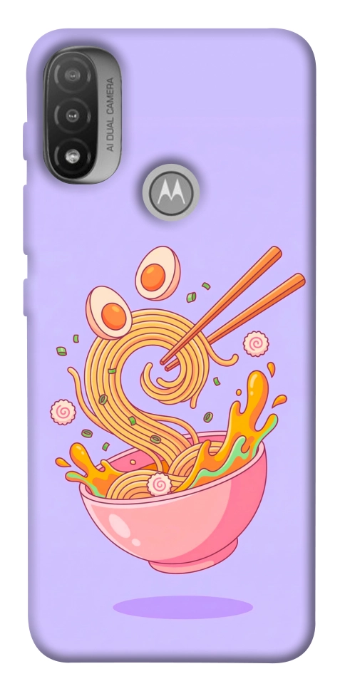 Чехол Cartoon noodles для Motorola Moto E20