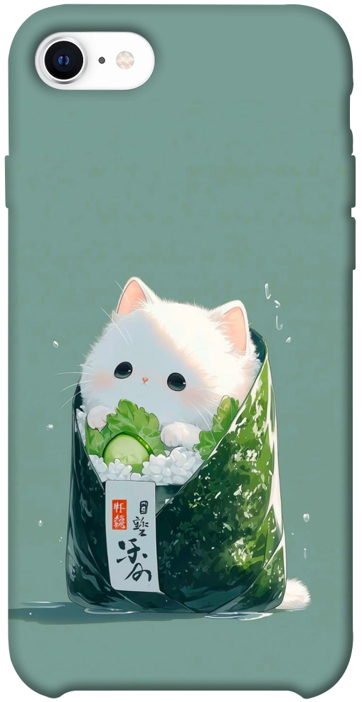 Чехол Cat onigiri для iPhone SE (2020)
