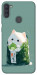 Чехол Cat onigiri для Galaxy A11 (2020)