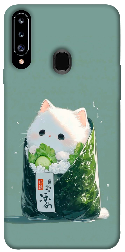 Чехол Cat onigiri для Galaxy A20s (2019)