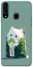 Чехол Cat onigiri для Galaxy A20s (2019)