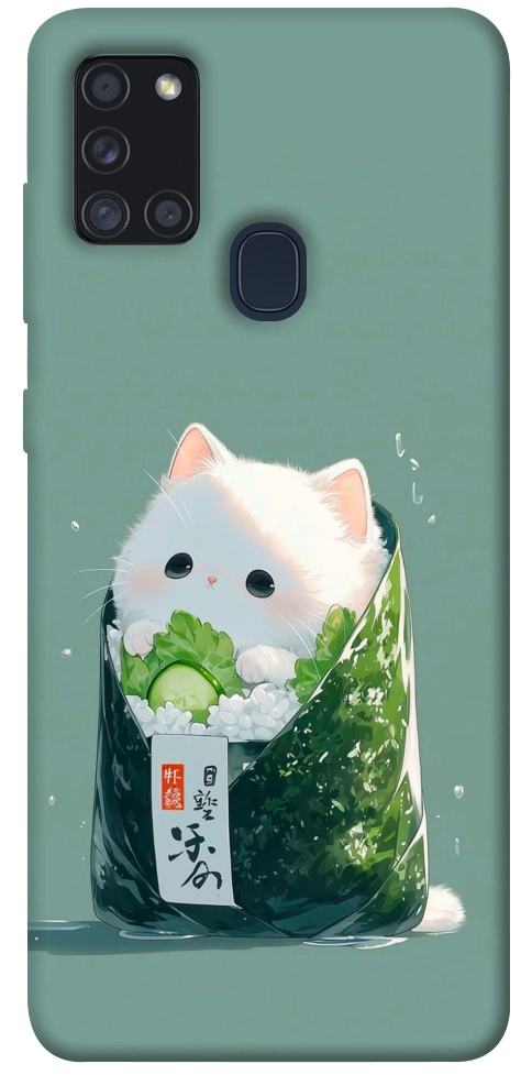 Чехол Cat onigiri для Galaxy A21s (2020)