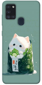 Чехол Cat onigiri для Galaxy A21s (2020)