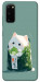 Чехол Cat onigiri для Galaxy S20 (2020)