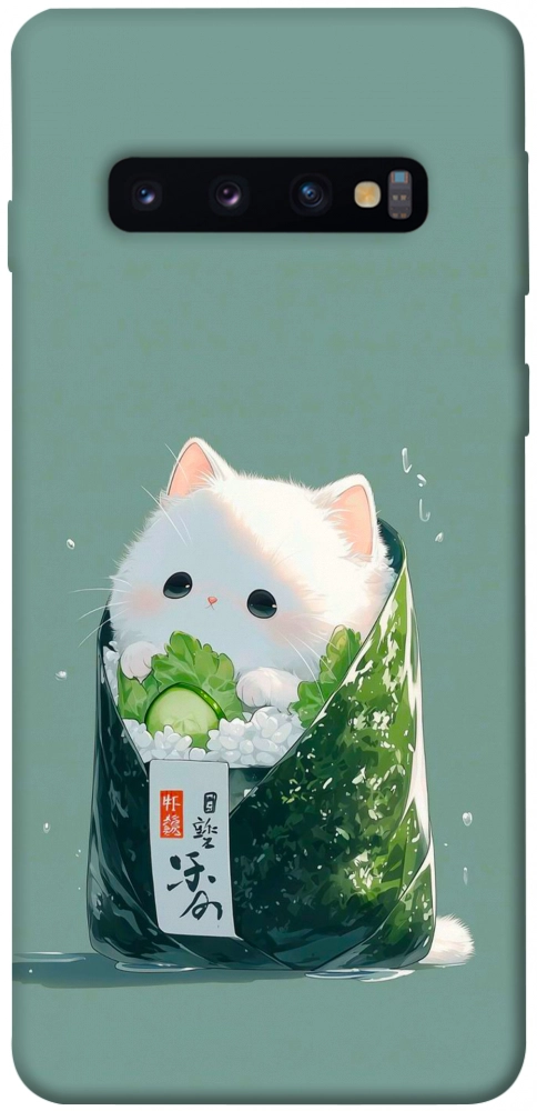 Чехол Cat onigiri для Galaxy S10 (2019)