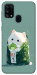 Чохол Cat onigiri для Galaxy M31 (2020)