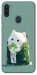 Чехол Cat onigiri для Galaxy M11 (2020)