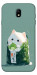 Чехол Cat onigiri для Galaxy J7 (2017)