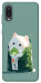 Чехол Cat onigiri для Galaxy A02