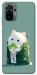 Чохол Cat onigiri для Xiaomi Redmi Note 10