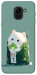 Чехол Cat onigiri для Galaxy J6 (2018)