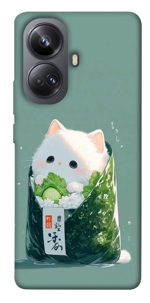 Чехол Cat onigiri для Realme 10 Pro+