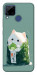 Чехол Cat onigiri для Realme C15