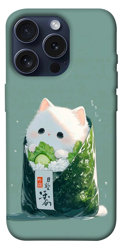 Чехол Cat onigiri для iPhone 15 Pro