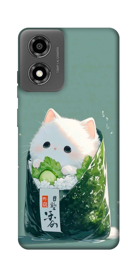 Чехол Cat onigiri для Motorola Moto E14