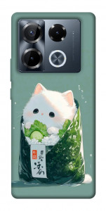 Чехол Cat onigiri для Infinix Note 40 Pro 4G