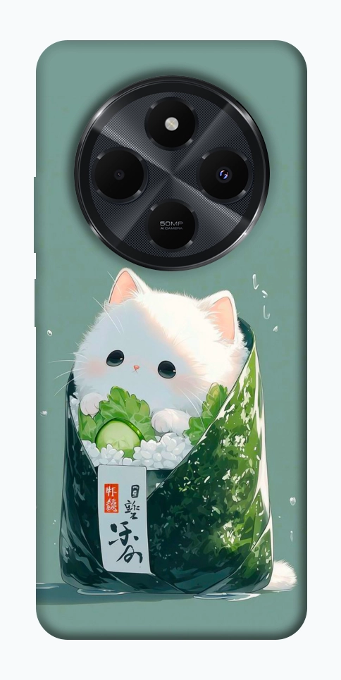 Чехол Cat onigiri для Xiaomi Redmi 14C