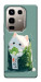 Чехол Cat onigiri для Infinix Note 50 Pro 4G