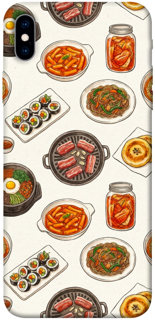 Чехол Korean food для iPhone XS Max