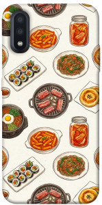 Чохол Korean food для Galaxy A01