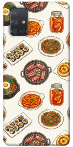Чехол Korean food для Galaxy A71 (2020)
