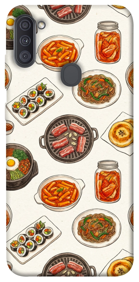 Чехол Korean food для Galaxy A11 (2020)