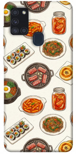 Чохол Korean food для Galaxy A21s (2020)