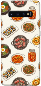 Чехол Korean food для Galaxy S10 Plus (2019)