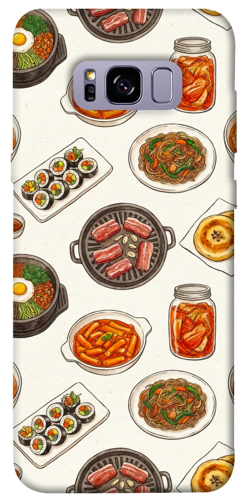 Чехол Korean food для Galaxy S8+