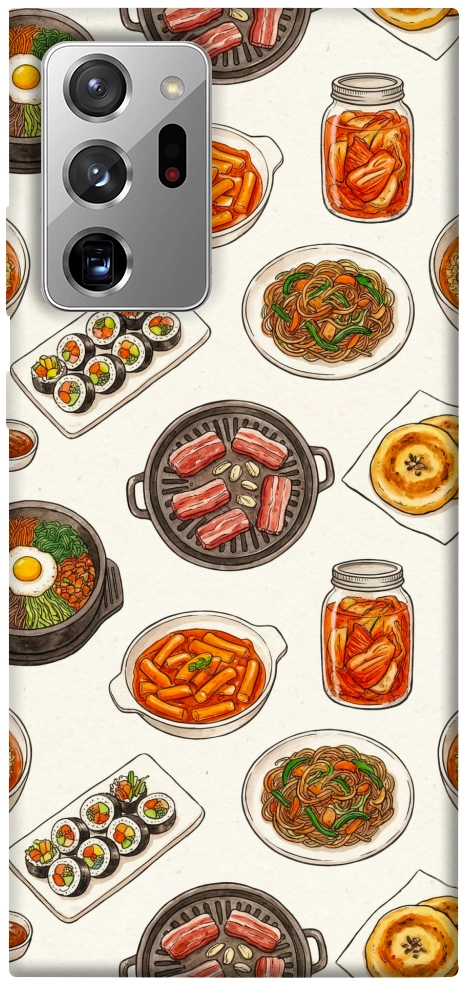 Чехол Korean food для Galaxy Note 20 Ultra