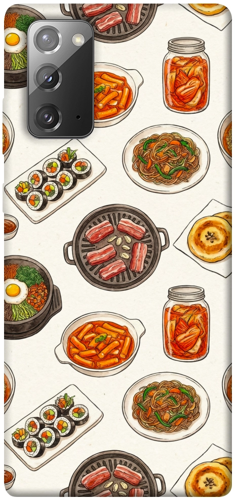 Чохол Korean food для Galaxy Note 20