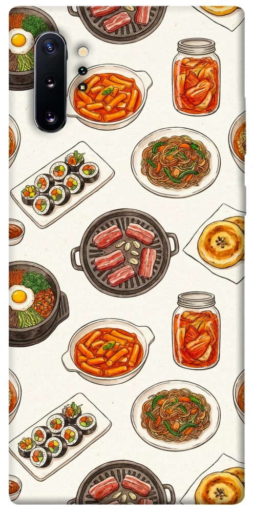 Чехол Korean food для Galaxy Note 10+ (2019)