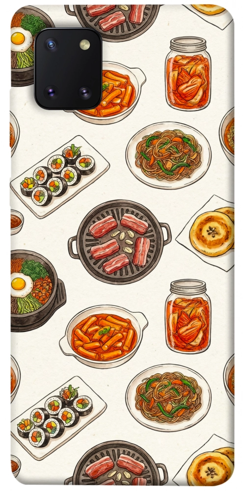 Чохол Korean food для Galaxy Note 10 Lite (2020)