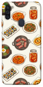 Чехол Korean food для Galaxy M11 (2020)
