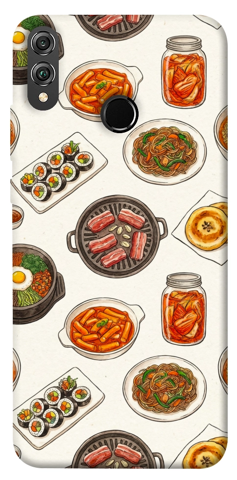 Чохол Korean food для Huawei Honor 8X