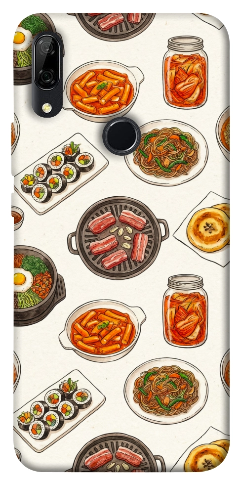 Чехол Korean food для Huawei P Smart Z