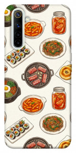 Чохол Korean food для Realme 6