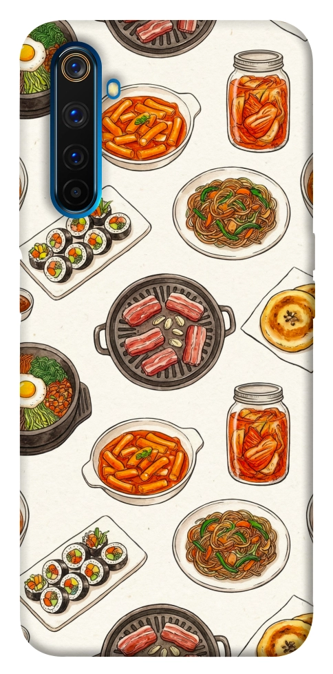 Чехол Korean food для Realme 6 Pro