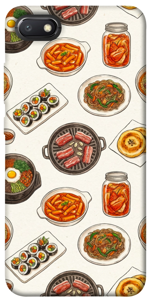 Чохол Korean food для Xiaomi Redmi 6A