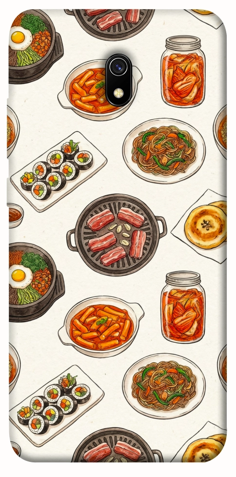 Чехол Korean food для Xiaomi Redmi 8a