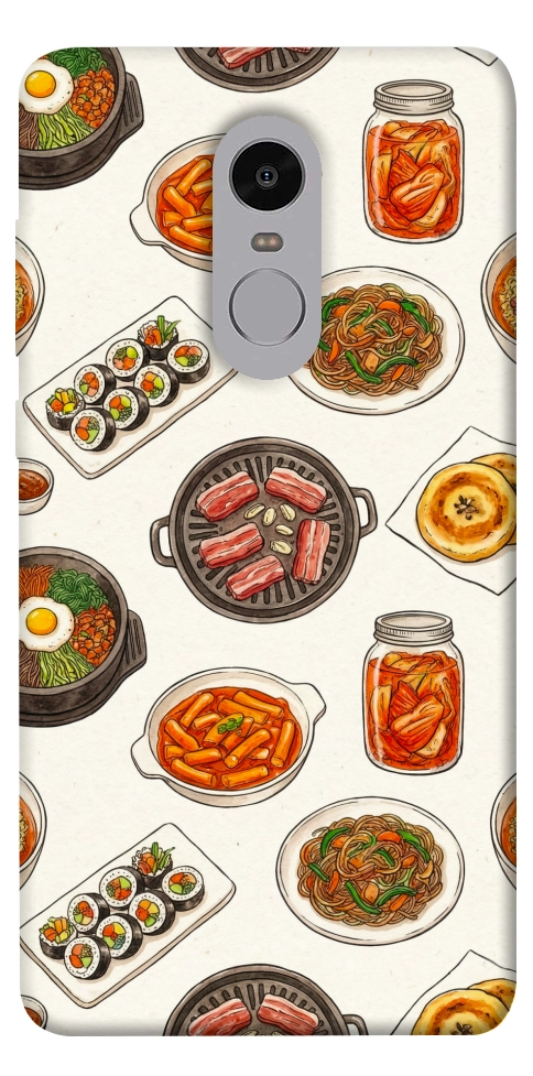 Чехол Korean food для Xiaomi Redmi Note 4X