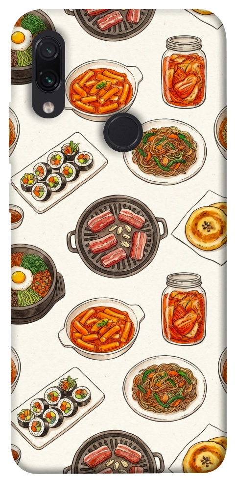 Чехол Korean food для Xiaomi Redmi Note 7