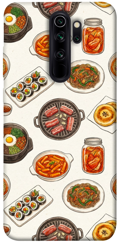 Чохол Korean food для Xiaomi Redmi Note 8 Pro