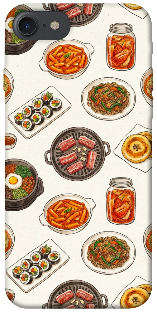 Чехол Korean food для iPhone 8