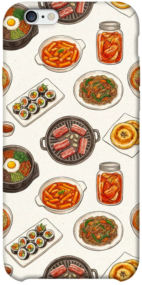 Чехол Korean food для iPhone 6S Plus