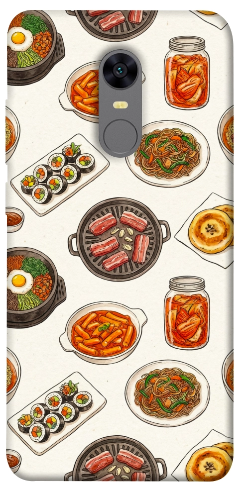 Чехол Korean food для Xiaomi Redmi Note 5 (Single Camera)