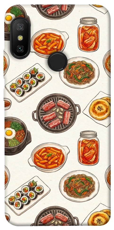 Чехол Korean food для Xiaomi Redmi 6 Pro