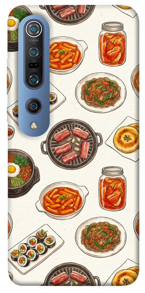 Чехол Korean food для Xiaomi Mi 10