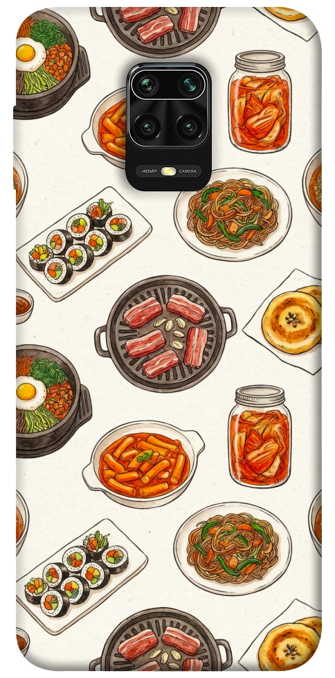 Чехол Korean food для Xiaomi Redmi Note 9 Pro