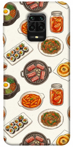 Чохол Korean food для Xiaomi Redmi Note 9 Pro